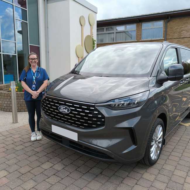 Nurse and car